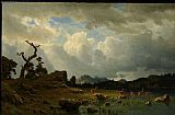 Albert Bierstadt Thunderstorm In The Rocky Mountains painting